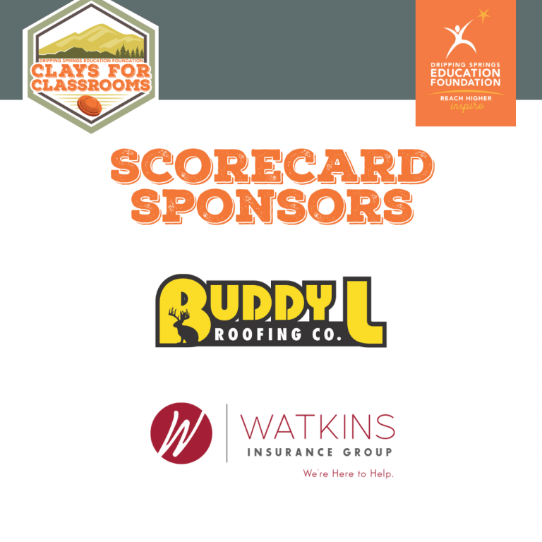 scorecard sponsors for Clays for Classrooms DSEF event