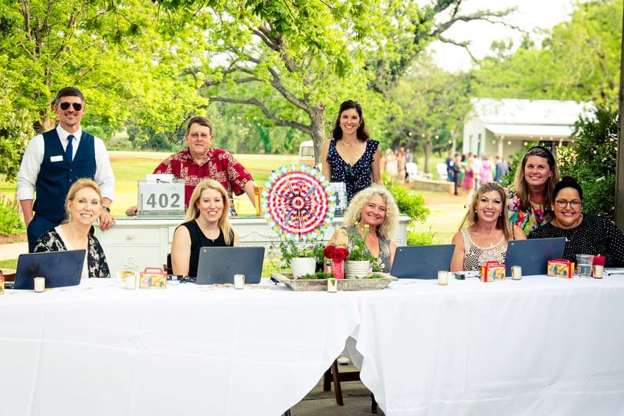 DSEF members smiling at DSEF Gala