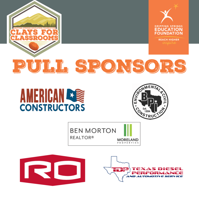 pull sponsors for Clays for Classrooms DSEF event