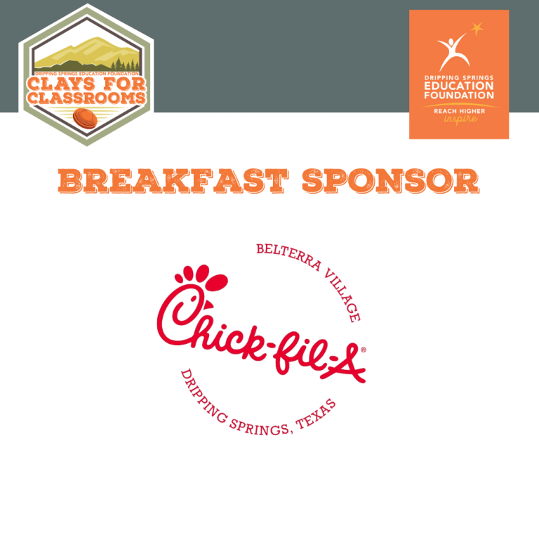 Chick-fil-a breakfast sponsor for Clays for Classrooms DSEF event